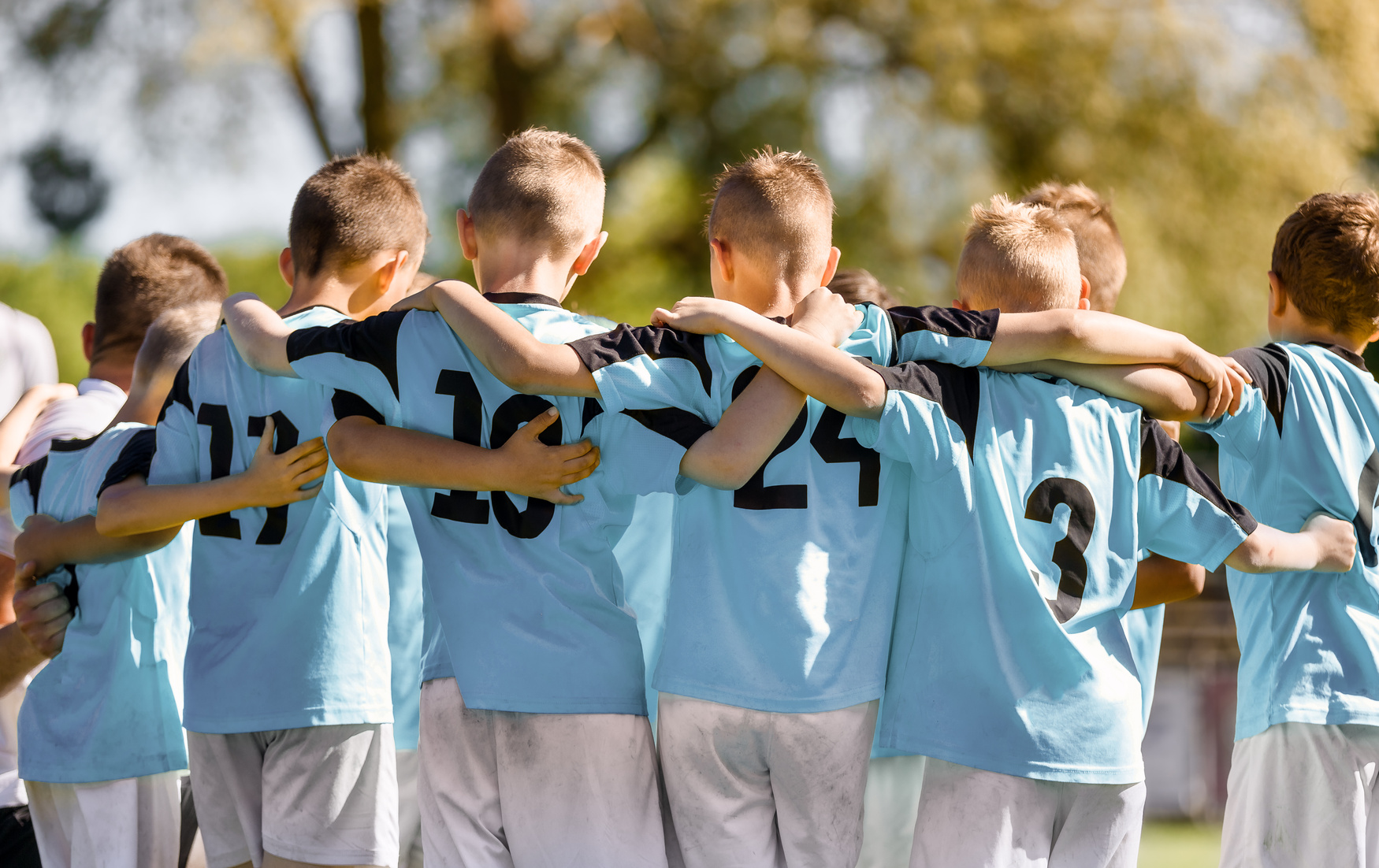 Kids in a Football Team