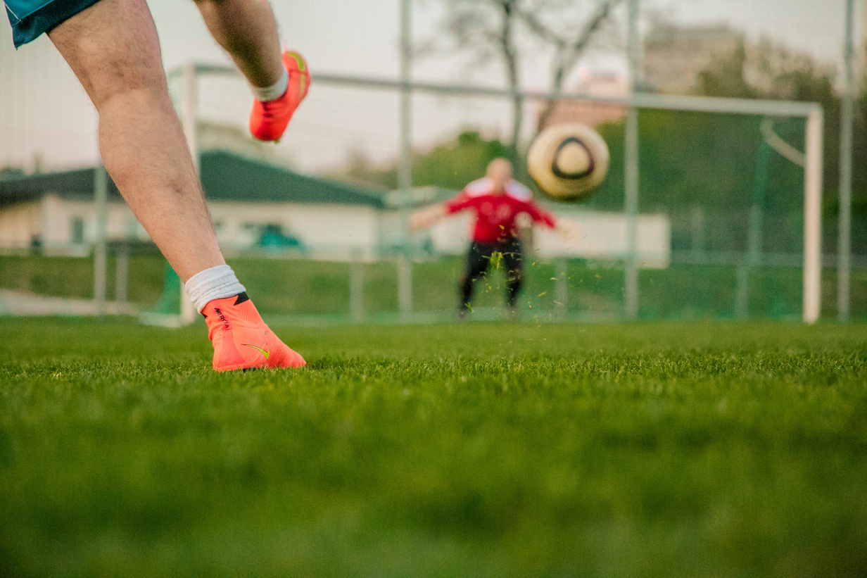 Man Playing Football